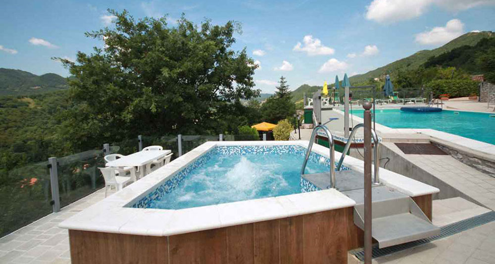 SPA mini-piscina idromassaggio riscaldata